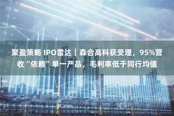 聚盈策略 IPO雷达|森合高科获受理,95%营收“依赖”单一产品,毛利率低于同行均值
